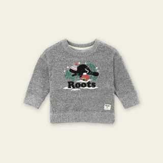 【Roots】Roots 嬰兒-冬日海狸系列 圓領上衣(灰色)