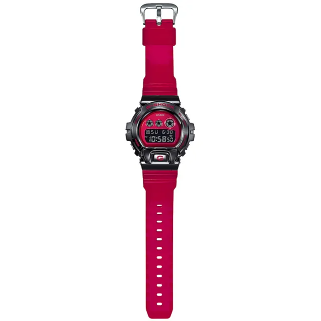 【CASIO 卡西歐】G-SHOCK 街頭時尚雙顯腕錶 母親節 禮物(GM-6900B-4)