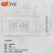 【中一電工 JYE】5入 月光系列 摩登系列 二附接地插座 插座(型號 JY-M1512-MRG)