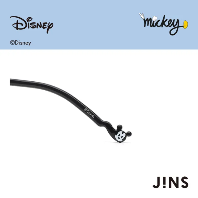 【JINS】迪士尼米奇米妮系列第二彈-米奇款式無度數濾藍光眼鏡(FPC-23A-101灰色)