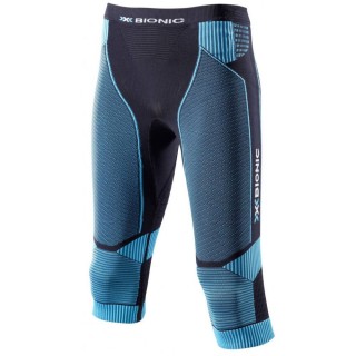 【X-Bionic】RUNNING POWER PANTS 女七分運動褲 黑藍色(自行車 單車 腳踏車 車褲 人身部品)