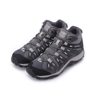 【MERRELL】ALVERSTONE 2 MID GORE-TEX 防潑水健行鞋 鐵灰 女鞋 ML037542