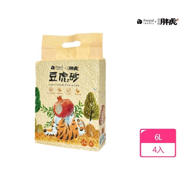 【PeepalX我不是胖虎】豆虎砂-豆腐貓砂(6L*4入)