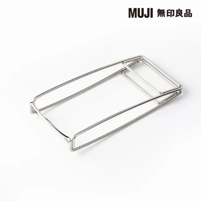 【MUJI 無印良品】不鏽鋼盤子用夾/18.8*8.9*3.1cm