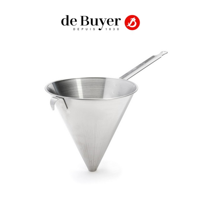 【de Buyer 畢耶】營業用不鏽鋼錐形過濾器23cm(孔徑0.8mm)