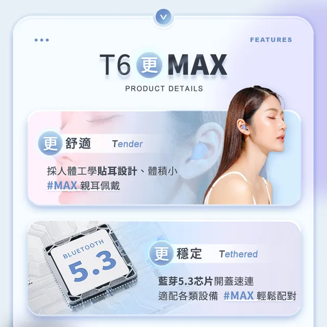 MEES T6 Max 新升級無線藍芽耳機