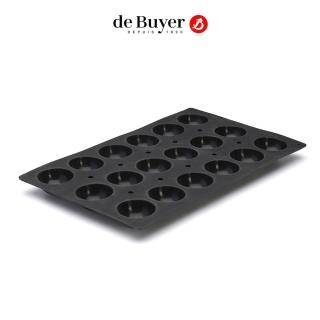 【de Buyer 畢耶】『黑軟矽膠模系列』18格迷你半圓形蛋糕烤模(GN 1/1適用)