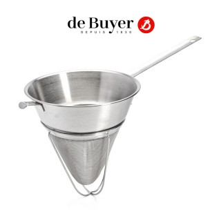 【de Buyer 畢耶】營業用不鏽鋼強化濾網22cm(濾網孔徑0.4mm)
