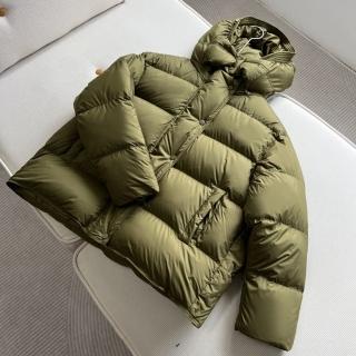 【米蘭精品】現貨+預購 真羽絨90%白鴨絨羽絨衣羽絨外套(保暖短版泡芙蓬鬆連帽女夾克3色74gz3)