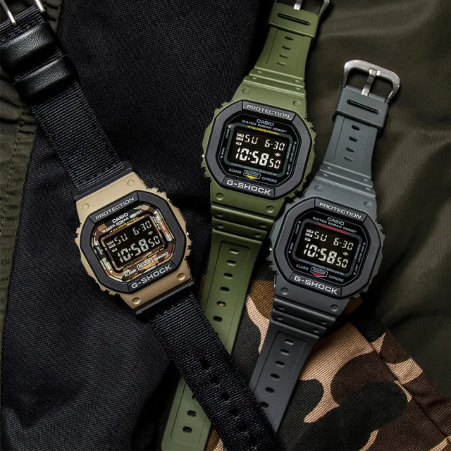 【CASIO 卡西歐】G-SHOCK 街頭時尚方形電子腕錶 送禮推薦 禮物(DW-5610SU-3)