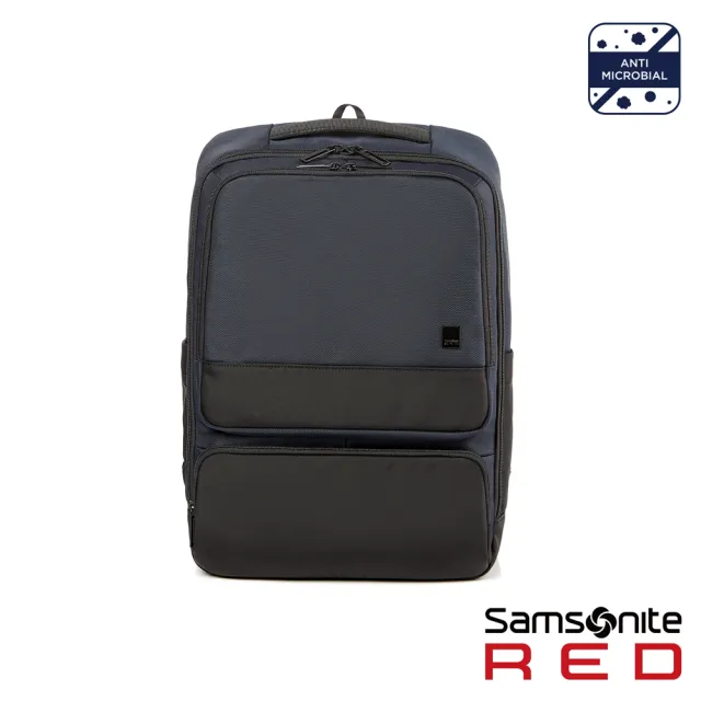 【Samsonite RED】WAVELEY 都會休閒多隔層抗菌筆電後背包15.6吋(多色可選)