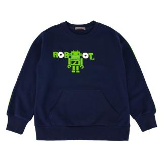 【Crocodile Junior 小鱷魚童裝】『小鱷魚童裝』機器人印圖口袋上衣(U64436-05 小童款)