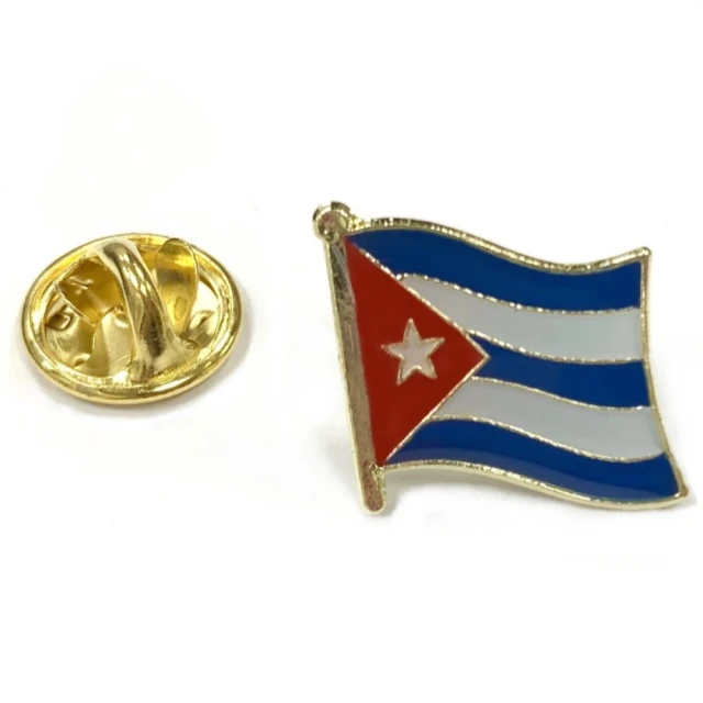 A-ONE 匯旺 Cuba古巴國旗配飾 國徽徽章 金屬飾品 出國 遊學 金屬別針 愛國