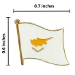 【A-ONE 匯旺】Cyprus塞浦路斯 國旗國旗 國徽別針 金屬飾品 國旗別針 國徽胸章 國旗胸針 精美 遊學