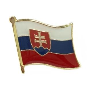 【A-ONE 匯旺】Slovakia 斯洛伐克 國旗國旗配飾 國徽徽章 金屬飾品 出國 遊學 金屬別針 愛國