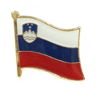 【A-ONE 匯旺】Slovenia 斯洛維尼亞 國旗國旗紀念別針 國徽胸徽 國家胸徽 國旗配飾 國家徽章 收藏用