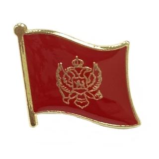 【A-ONE 匯旺】Montenegro 蒙特內哥羅 黑山國旗 徽章 別針 國旗配飾 紀念徽章 國慶 辨識 造型 時尚