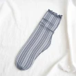 【89 zone】法式素色質感木耳花邊銀絲薄蕾絲 女襪 絲襪 堆堆襪 低筒襪 長襪 1 入(黑/黃/紅/綠/灰/藍/綠)