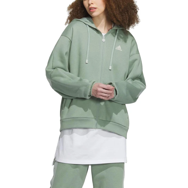 adidas 愛迪達 連帽運動外套 WORD FZ HOODIE 女 - IK9894