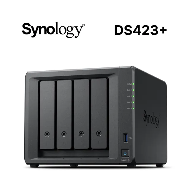 【Synology 群暉科技】搭WD 4TB x2 ★ DS423+ 4Bay NAS 網路儲存伺服器