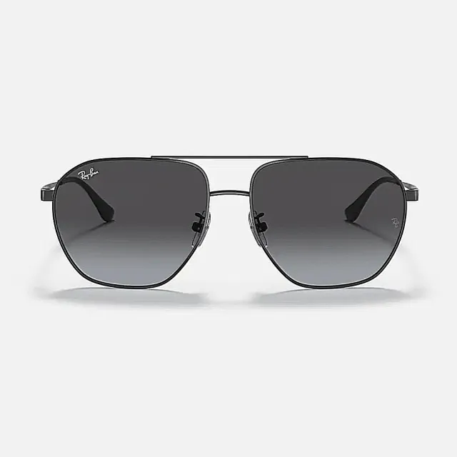 【RayBan 雷朋】將軍款飛官漸層太陽眼鏡(RB3692D-002/8G 60mm 漸層鏡片)