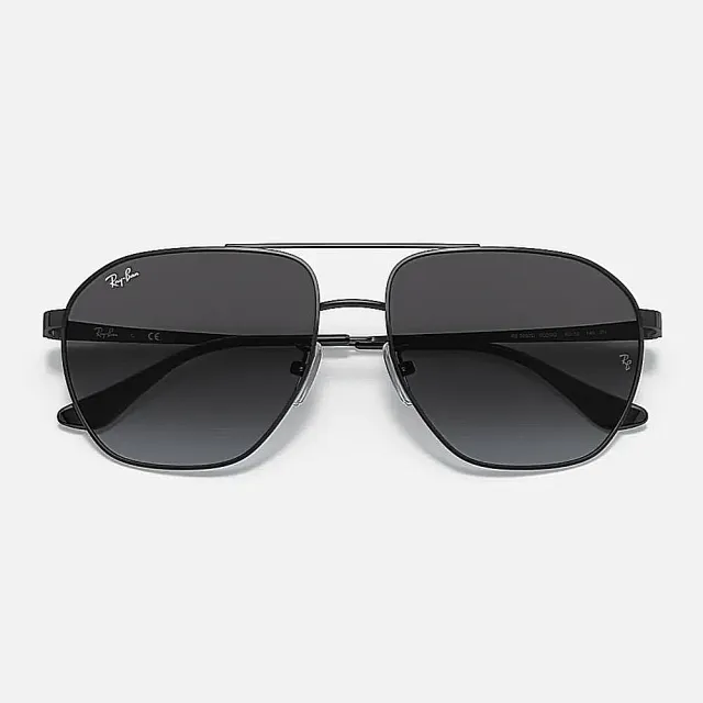 【RayBan 雷朋】將軍款飛官漸層太陽眼鏡(RB3692D-002/8G 60mm 漸層鏡片)