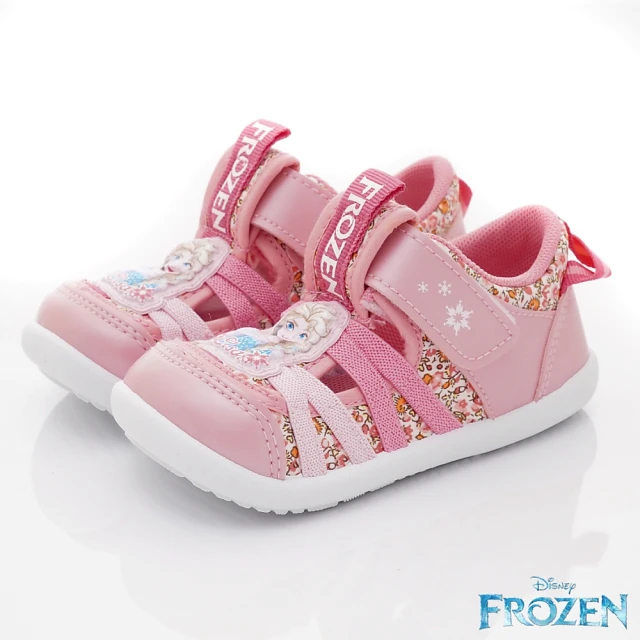 童鞋520 冰雪奇緣電燈護趾涼鞋(FNKT37693蜜桃粉-