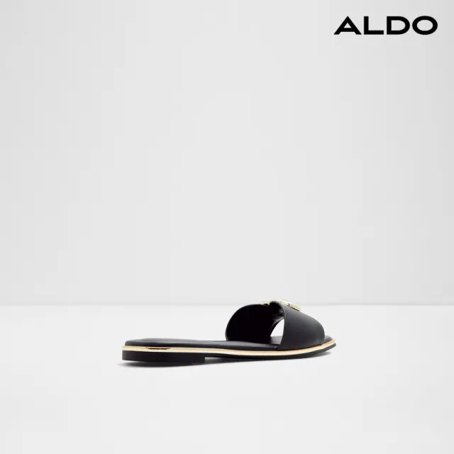 【ALDO】BELLENOR-復古花窗紋涼拖鞋-女鞋(黑色)