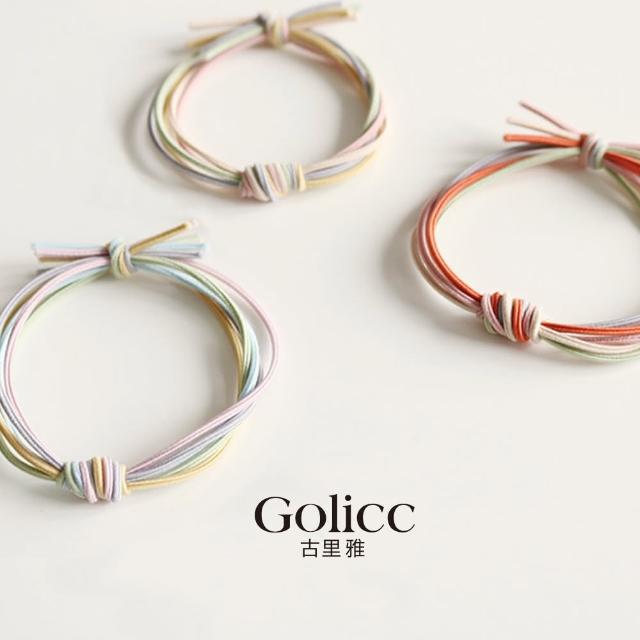 【Golicc】髮圈 韓國 ins 簡約 高彈力 皮筋 隨機5入(髮飾 頭飾 禮物 週年慶 滿額贈)