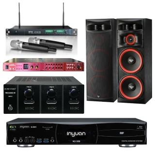 【音圓】N2-350+AMP-6+REV-9800PRO+ACT-869+XLS-215(點歌4TB+擴大機+混音+MIC+迴授器+喇叭)