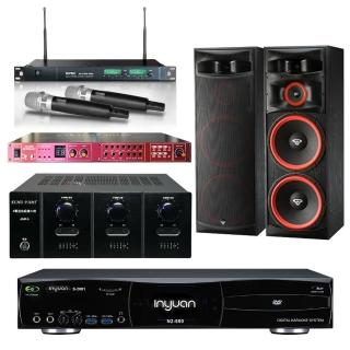 【音圓】N2-550+AMP-6+REV-9800PRO+ACT-869+XLS-215(點歌4TB+擴大機+混音+MIC+迴授器+喇叭)
