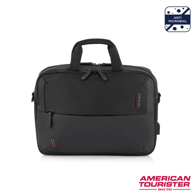 【AMERICAN TOURISTER 美國旅行者】Zork 2.0 減壓抗菌輕量筆電公事包15.6吋(多色可選)