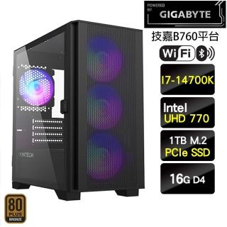 【技嘉平臺】i7二十核{雄心之燼}電玩機(I7-14700K/B760/16G/1TB)