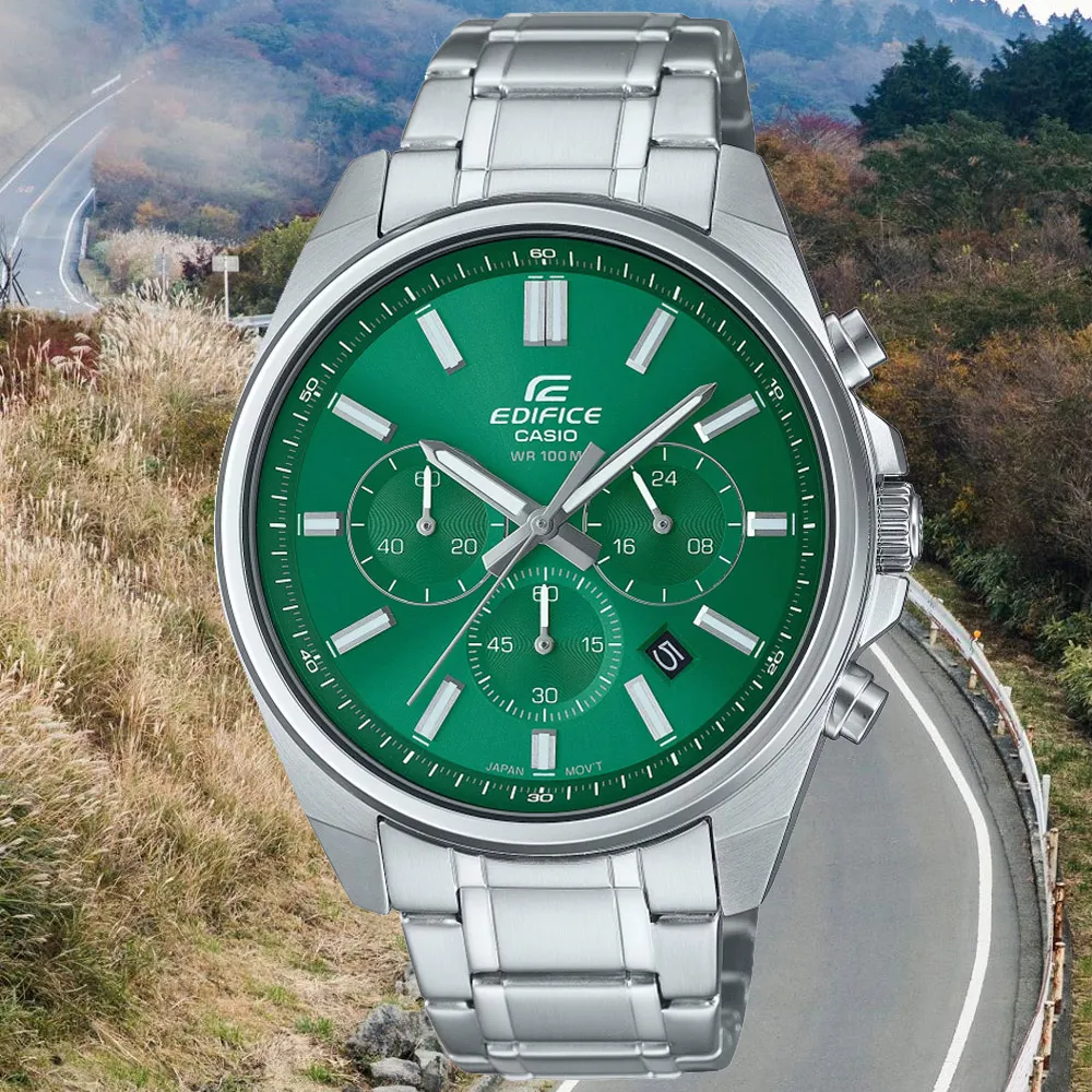 【CASIO 卡西歐】EDIFICE 經典計時運動腕錶 送禮推薦 禮物(EFV-650D-3AV)