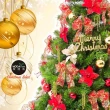 【摩達客】台製15尺-450cm高規特豪華版綠聖誕樹+絕美聖誕花蝴蝶結系配件+100燈LED燈暖白光8串-贈控制器