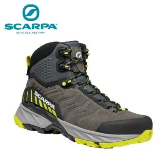 【SCARPA】原廠貨 中性 RUSH TRK GTX 中筒 防水登山鞋/郊山鞋/百嶽 鈦灰/萊姆(63140-200)
