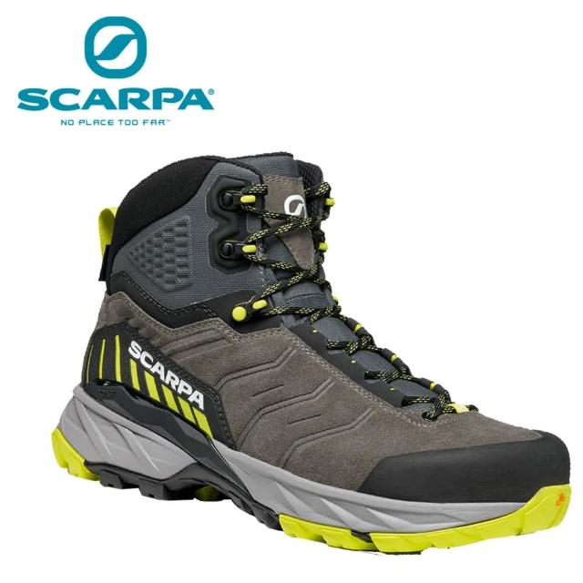 【SCARPA】原廠貨 中性 RUSH TRK GTX 中筒 防水登山鞋/郊山鞋/百岳 鈦灰/萊姆(63140-200)