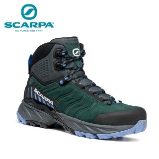 【SCARPA】原廠貨 女 RUSH TRK GTX 中筒 防水登山鞋/郊山鞋/百嶽 植物綠/曝羅旺斯(63140-202)