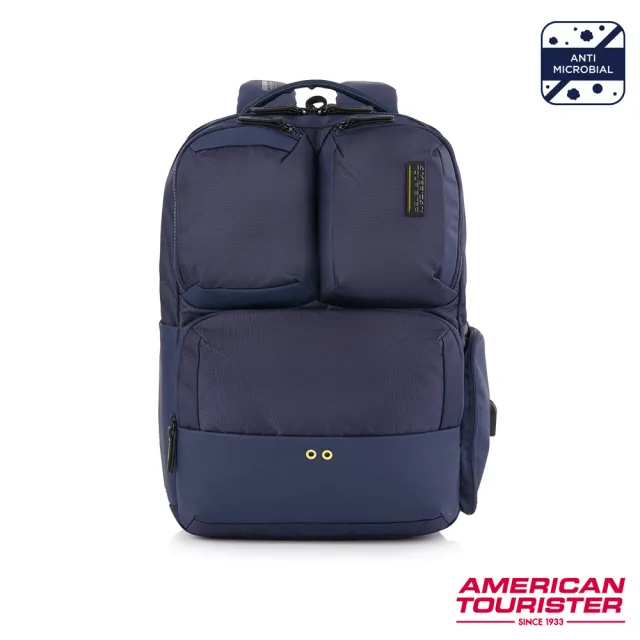 【AMERICAN TOURISTER 美國旅行者】Zork 2.0 減壓抗菌輕量多口袋筆電後背包14吋(多色可選)