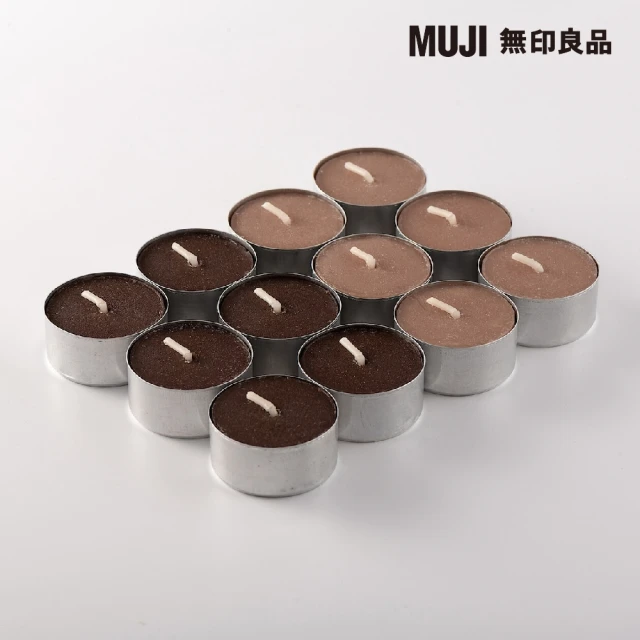 MUJI 無印良品 芬香蠟燭.迷你/木質香味/12入