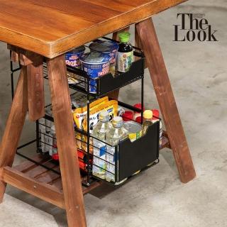 【THE LOOK】櫥下雙層收納架(調料架/零食櫃/置物架)