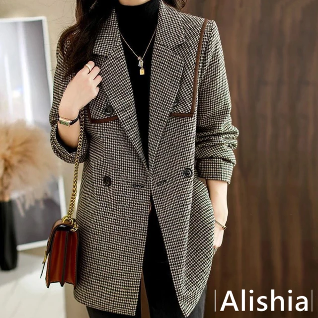 Alishia 韓風拼接立領短版夾克外套 S-2XL(現+預