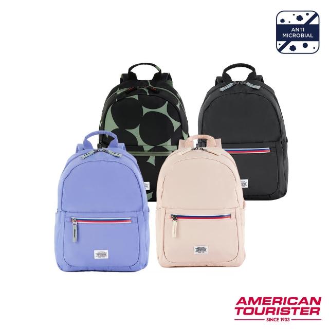 【AMERICAN TOURISTER 美國旅行者】AVELYN 極輕抗菌防潑水拉鍊休閒後背包(多色可選)