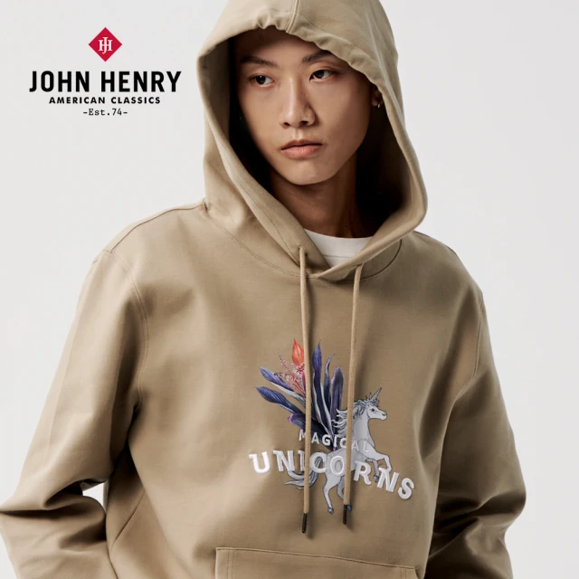 JOHN HENRY 獨角獸印花帽T