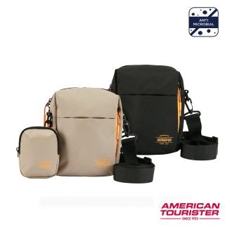 【AMERICAN TOURISTER 美國旅行者】ORBIT抗菌休閒多功能斜背包(兩色可選)