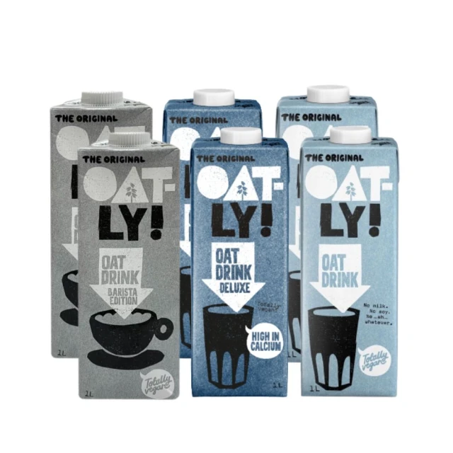 Oatly 咖啡師燕麥奶系列 6入組(咖啡師*2+高鈣*2+