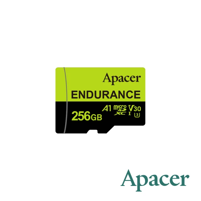 Apacer 宇瞻Apacer 宇瞻 256GB High Endurance microSDHC U3 V10 A1 高效耐用記憶卡 100MB/s(公司貨)