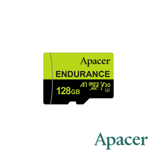 Apacer 宇瞻Apacer 宇瞻 128GB High Endurance microSDHC U3 V10 A1 高效耐用記憶卡 100MB/s(公司貨)