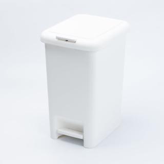 【NITORI 宜得利家居】腳踏按壓2用垃圾桶 20L WH(垃圾桶 腳踏 按壓)