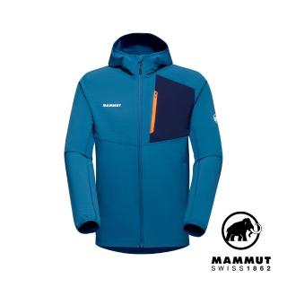 【Mammut 長毛象】Madris Light ML Hooded Jacket Men 防風刷毛連帽外套 深冰藍 男款 #1014-03841